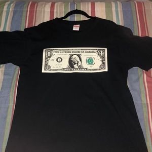 Navy Supreme Dollar Tee size L